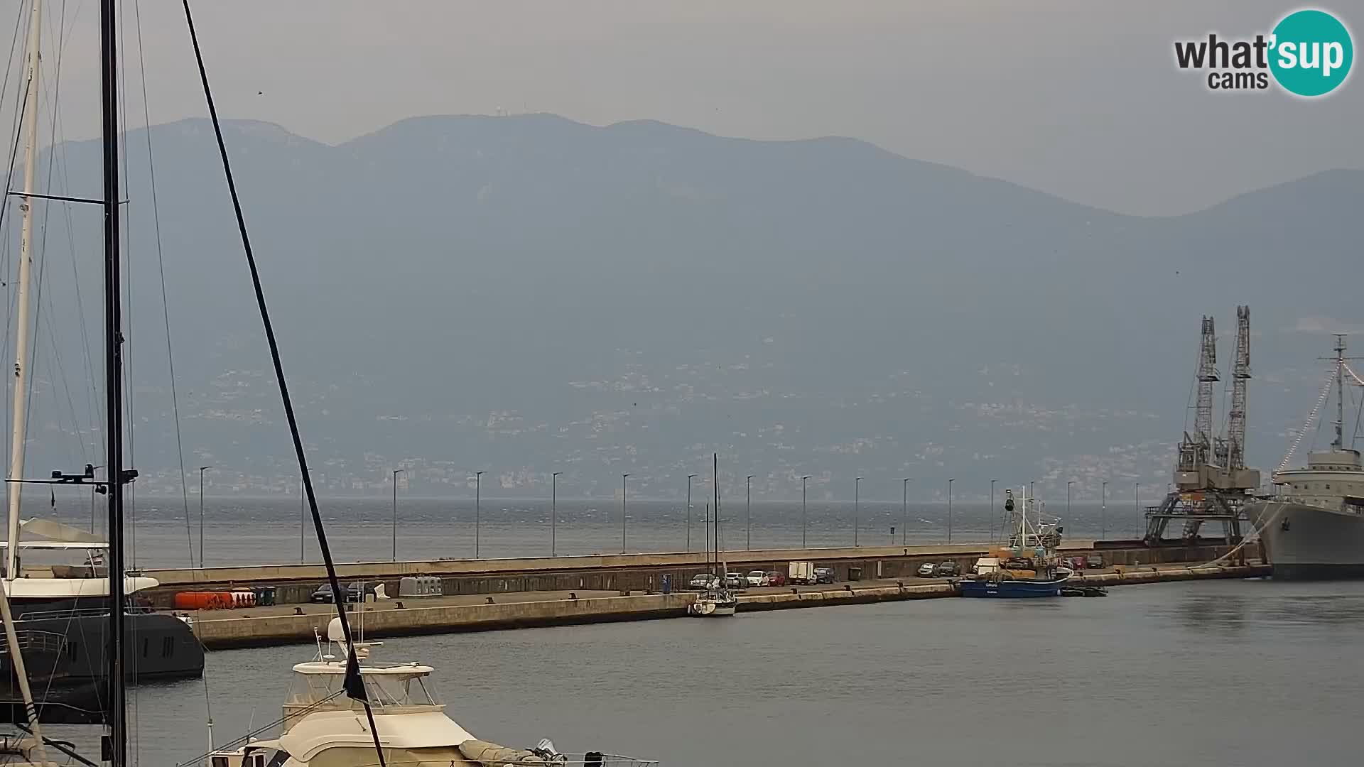 Die Riva und Marina in Rijeka – Live Webcam Kroatien