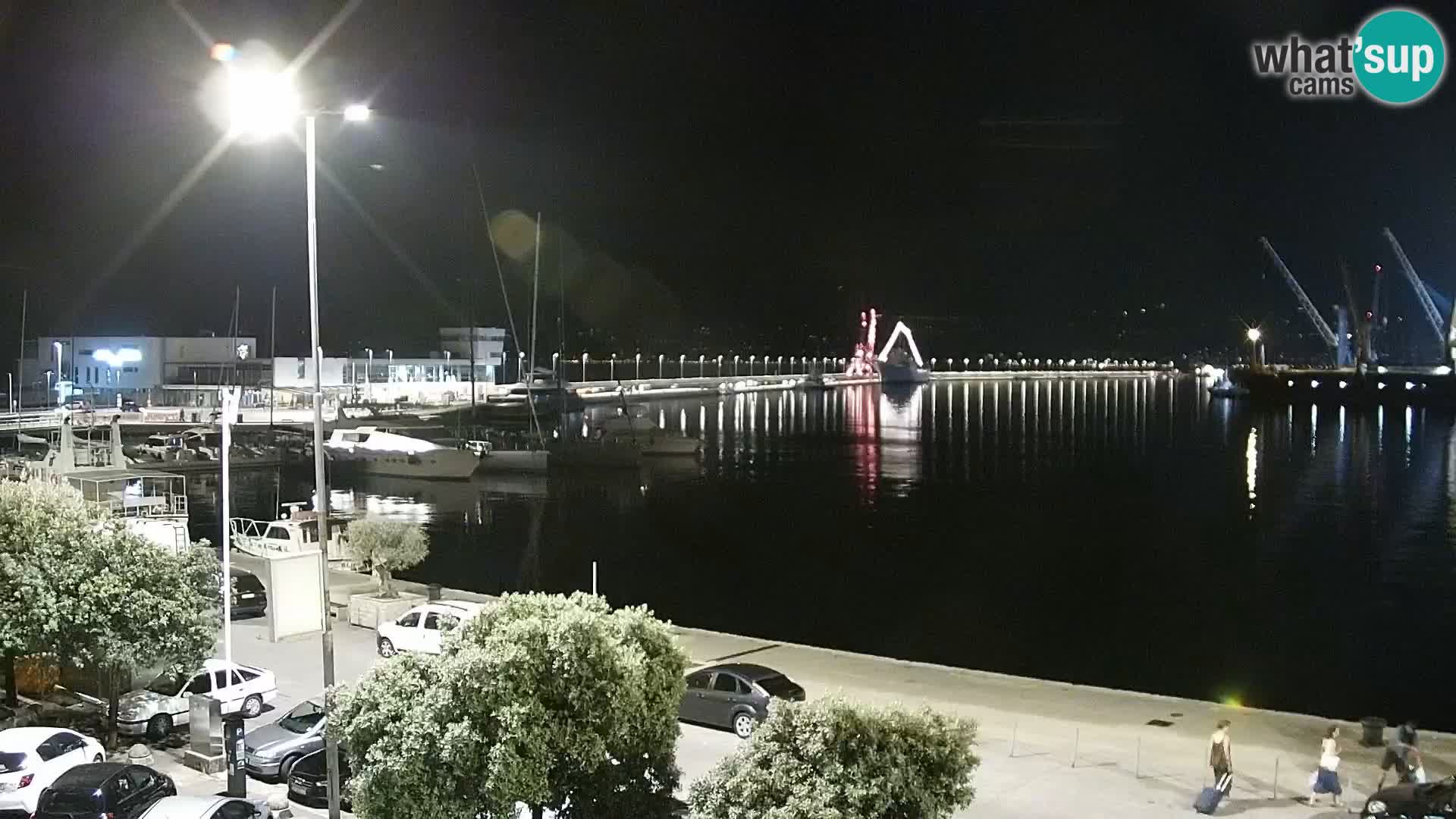 The Riva and Marina in Rijeka  – Live Webcam Croatia
