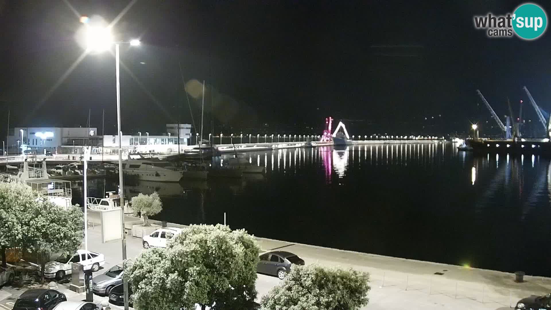 La Riva e la Marina a Rijeka (Fiume) – Live Webcam Croazia