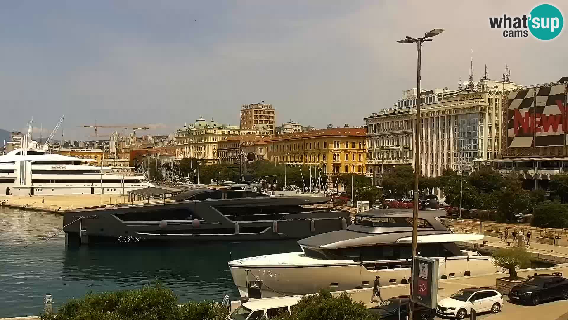 La Riva e la Marina a Rijeka (Fiume) – Live Webcam Croazia