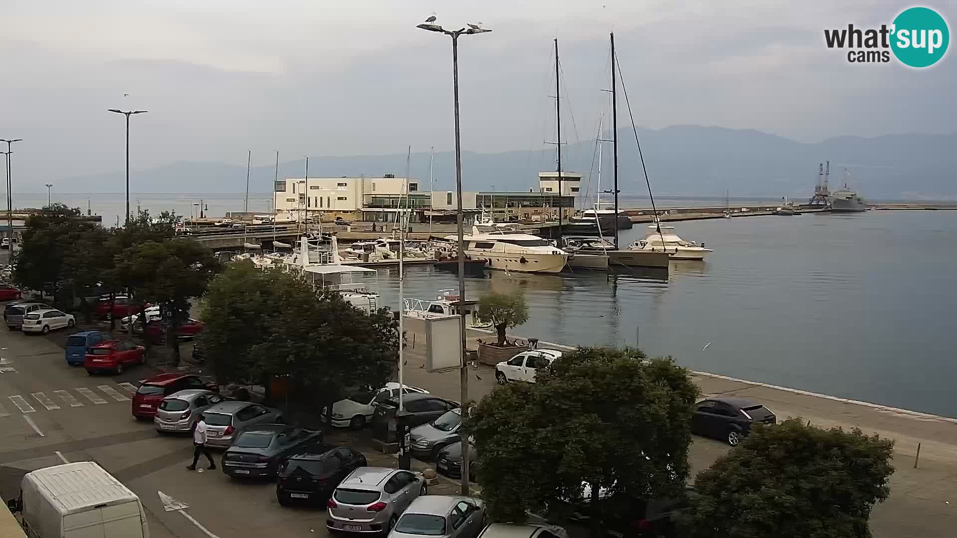 La Riva et Marina à Rijeka – Live Webcam Croatie