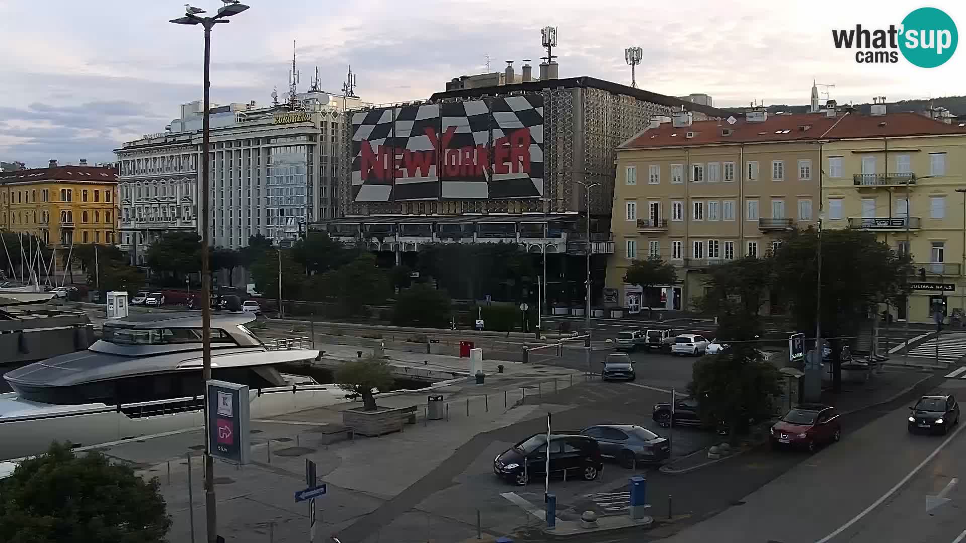 La Riva y Marina en Rijeka – Webcam en vivo Croacia