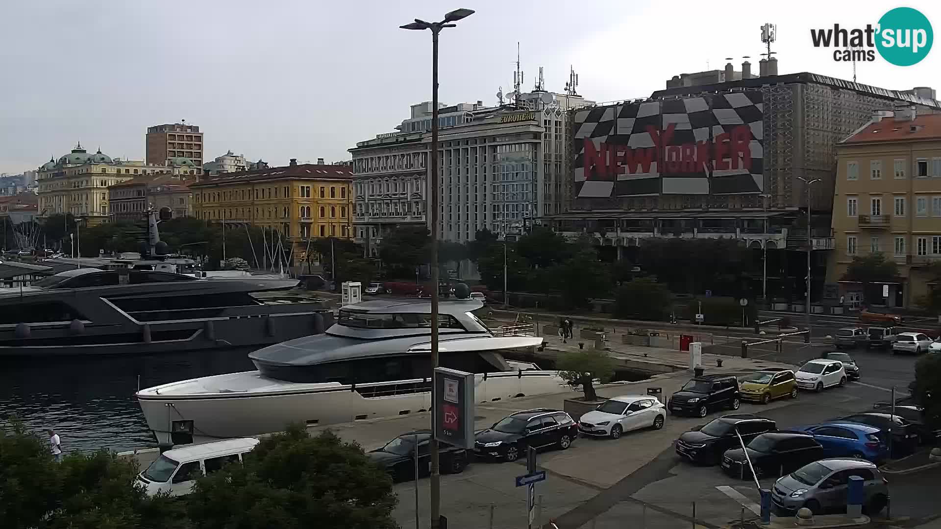 La Riva y Marina en Rijeka – Webcam en vivo Croacia
