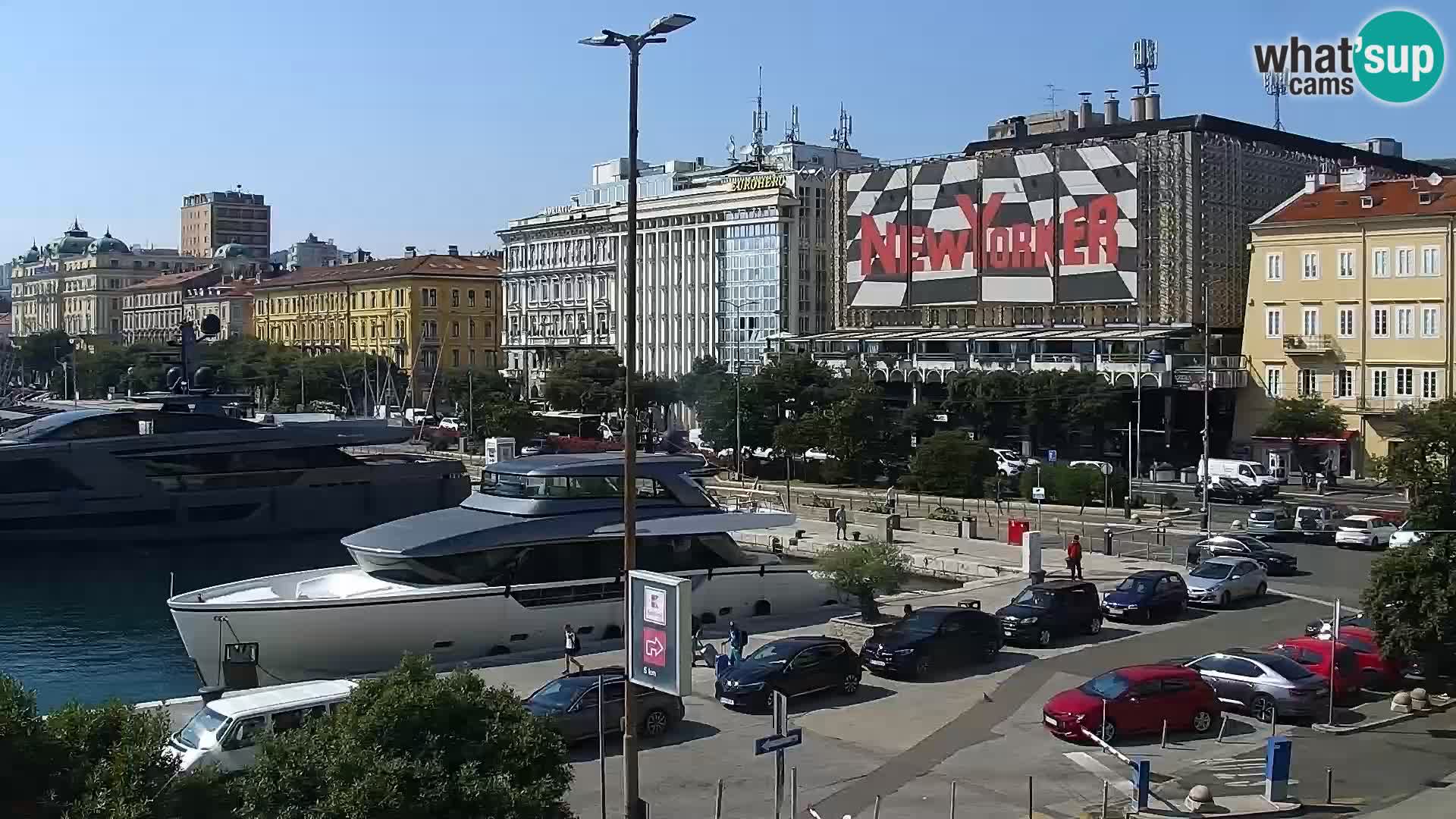 La Riva e la Marina a Rijeka (Fiume) – Live Webcam Croazia
