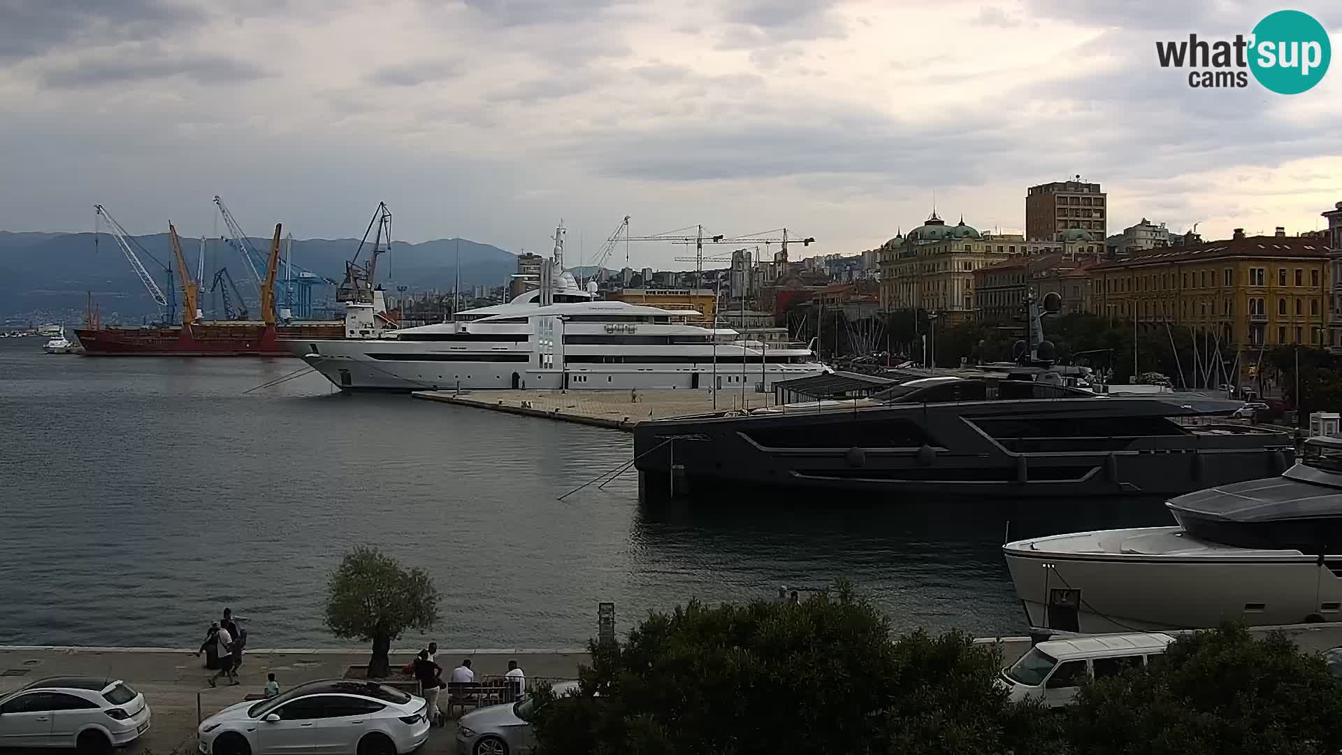La Riva e la Marina a Rijeka (Fiume) – Live Webcam Croazia