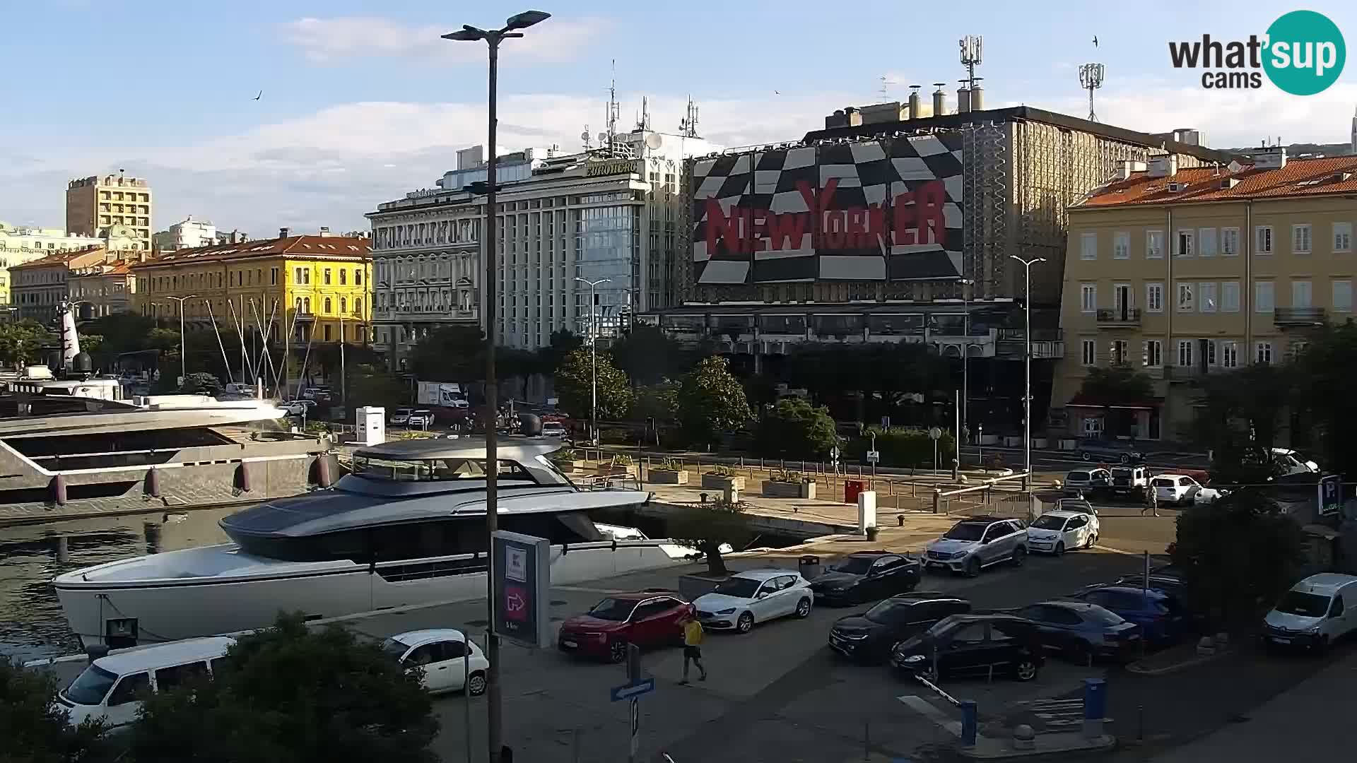 La Riva y Marina en Rijeka – Webcam en vivo Croacia