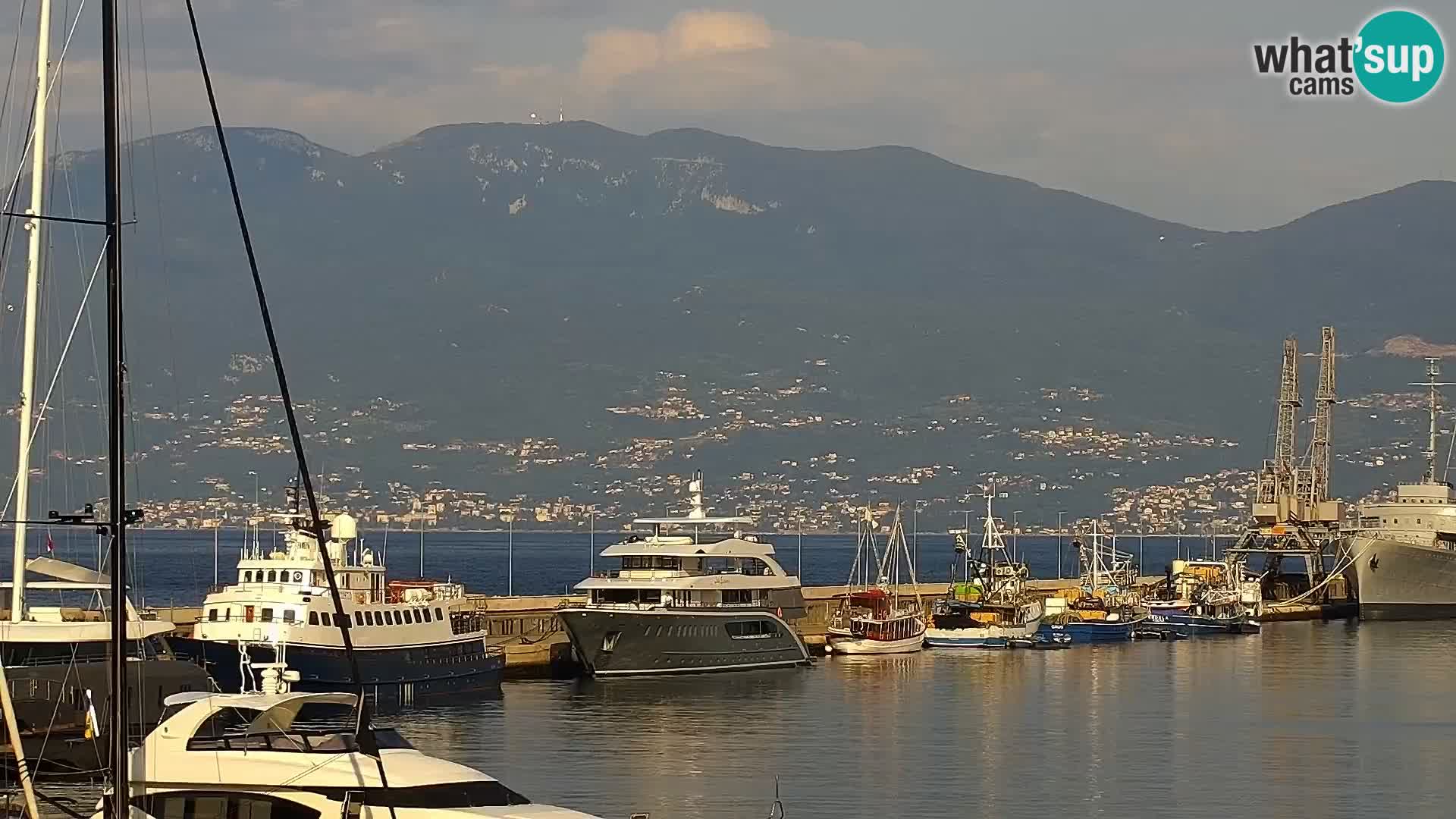La Riva e la Marina a Rijeka (Fiume) – Live Webcam Croazia