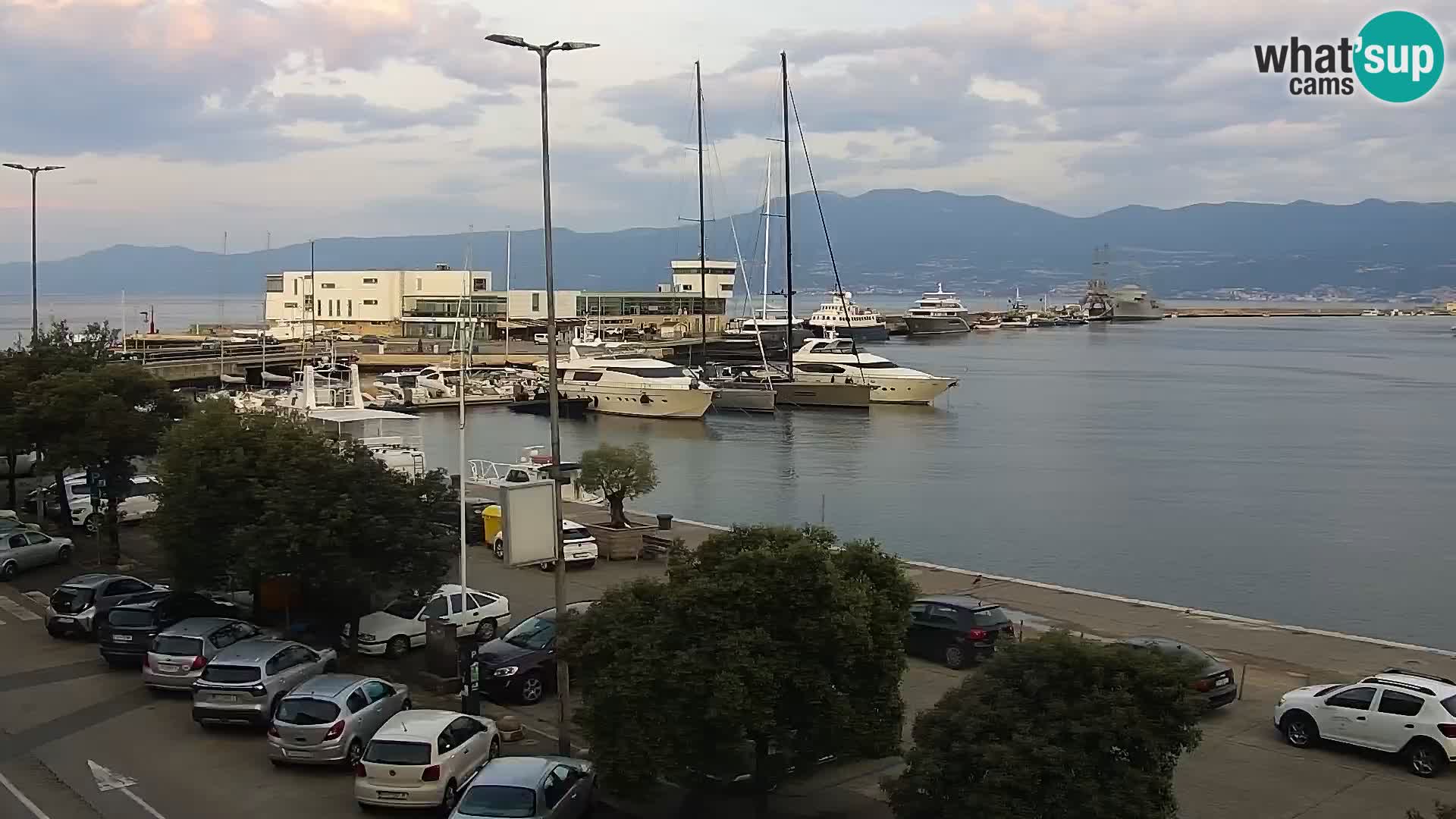 Die Riva und Marina in Rijeka – Live Webcam Kroatien