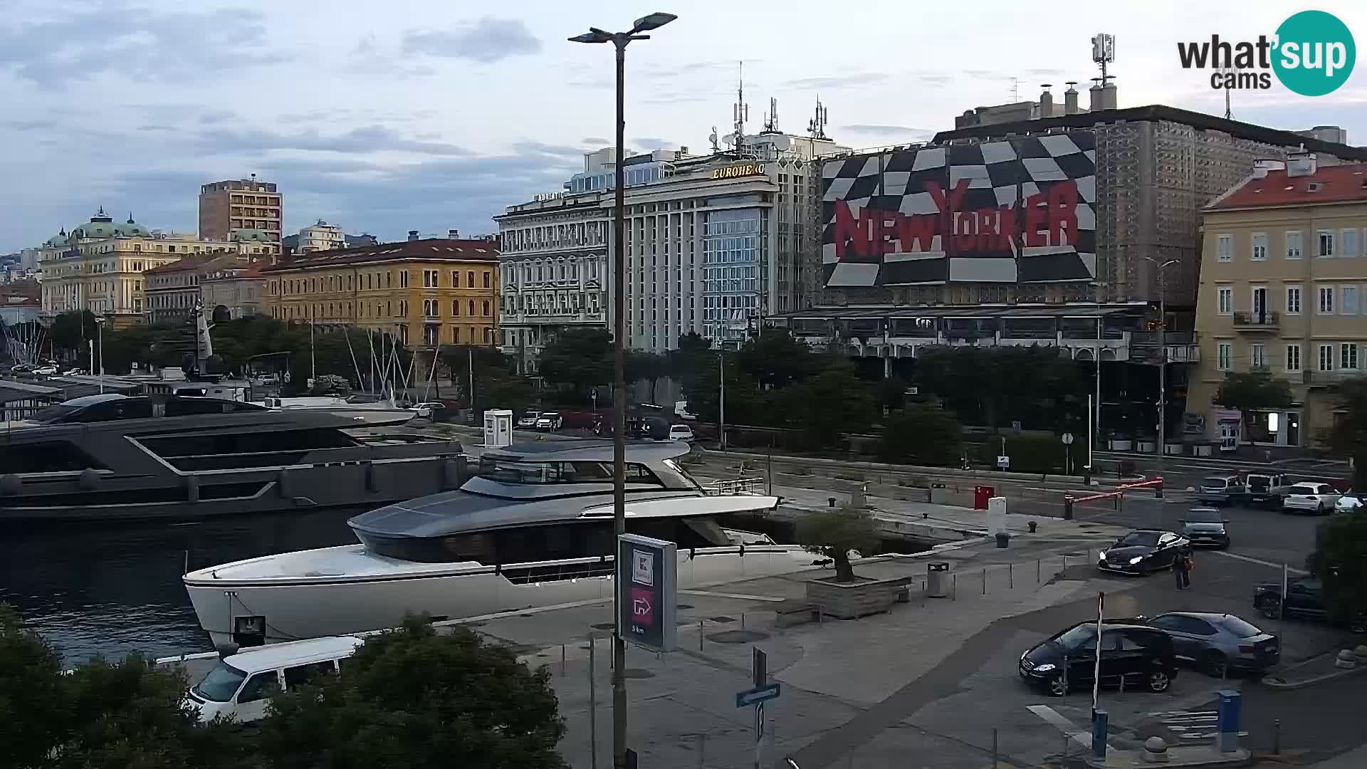La Riva e la Marina a Rijeka (Fiume) – Live Webcam Croazia