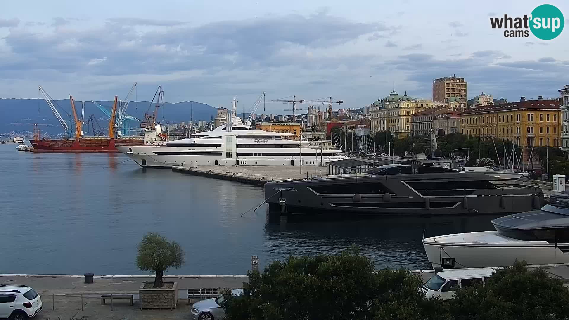 Riva i Marina u Rijeci – Web kamera uživo u Hrvatskoj