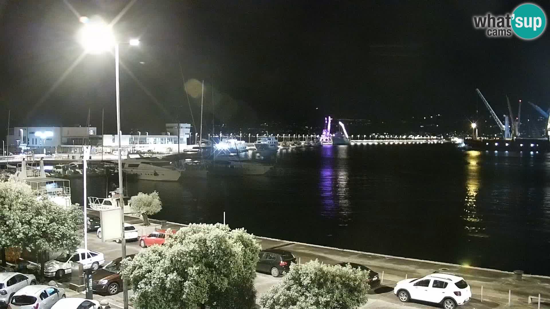 Die Riva und Marina in Rijeka – Live Webcam Kroatien