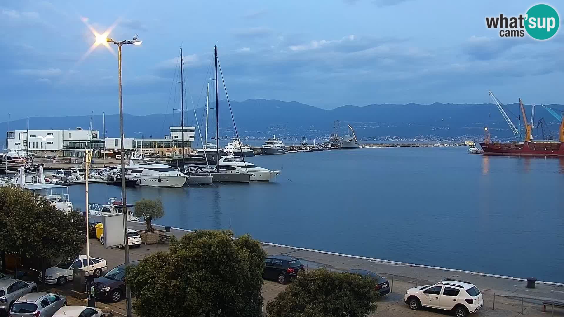 La Riva e la Marina a Rijeka (Fiume) – Live Webcam Croazia