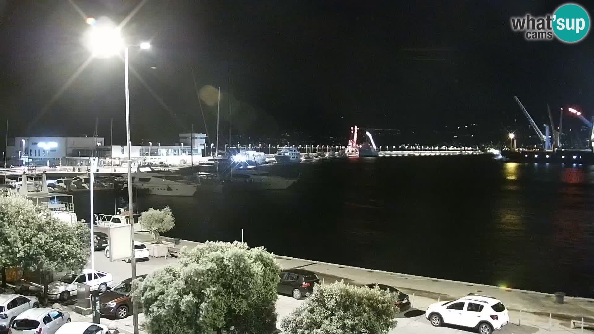 La Riva et Marina à Rijeka – Live Webcam Croatie