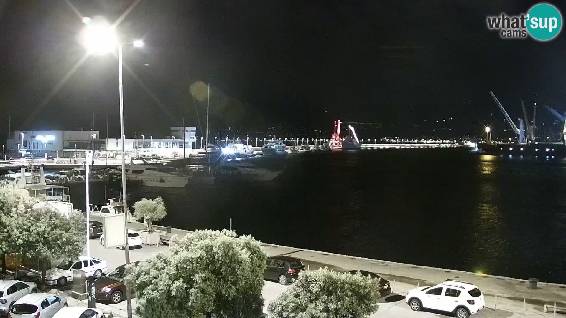 Die Riva und Marina in Rijeka – Live Webcam Kroatien