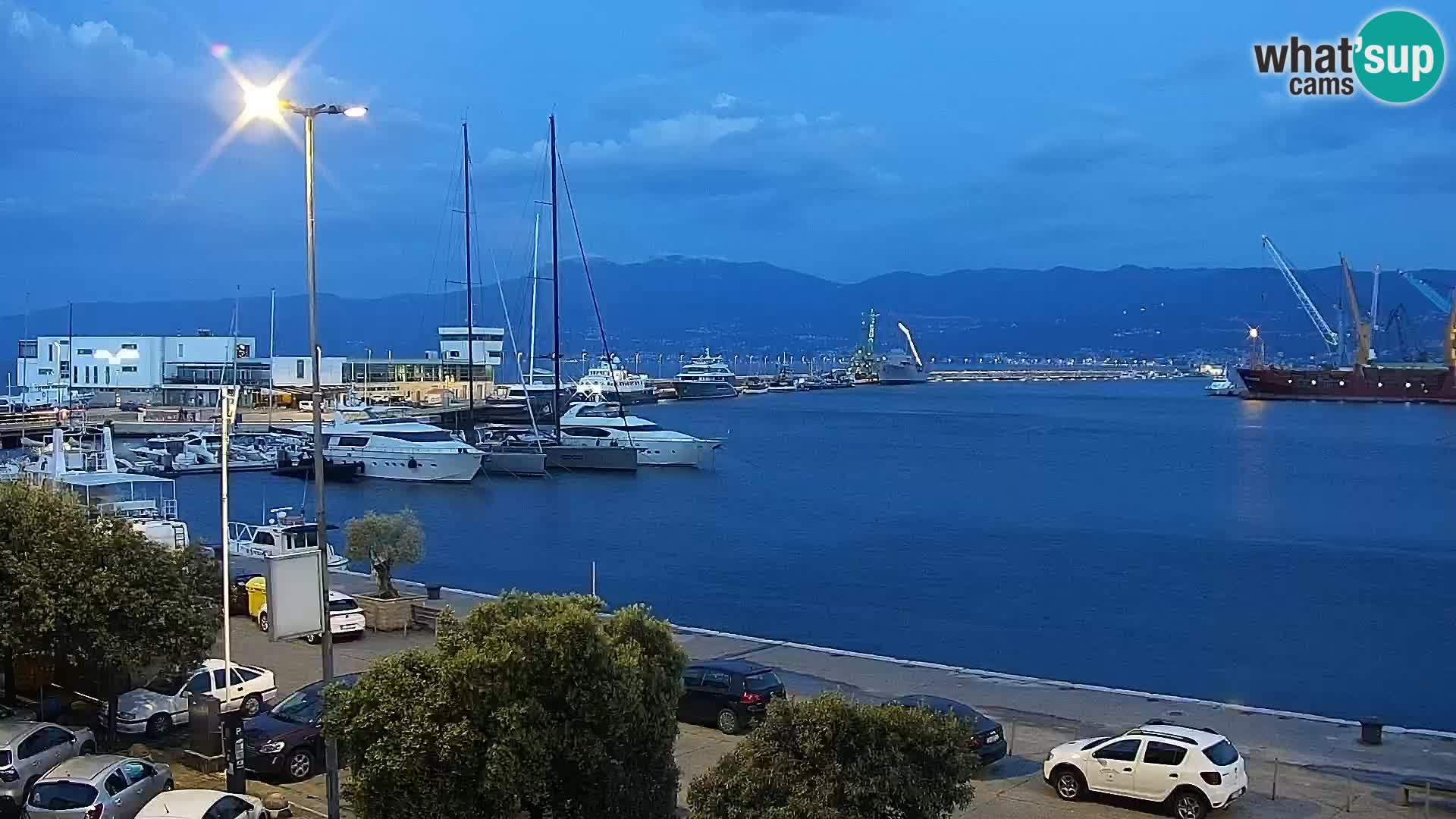 La Riva et Marina à Rijeka – Live Webcam Croatie