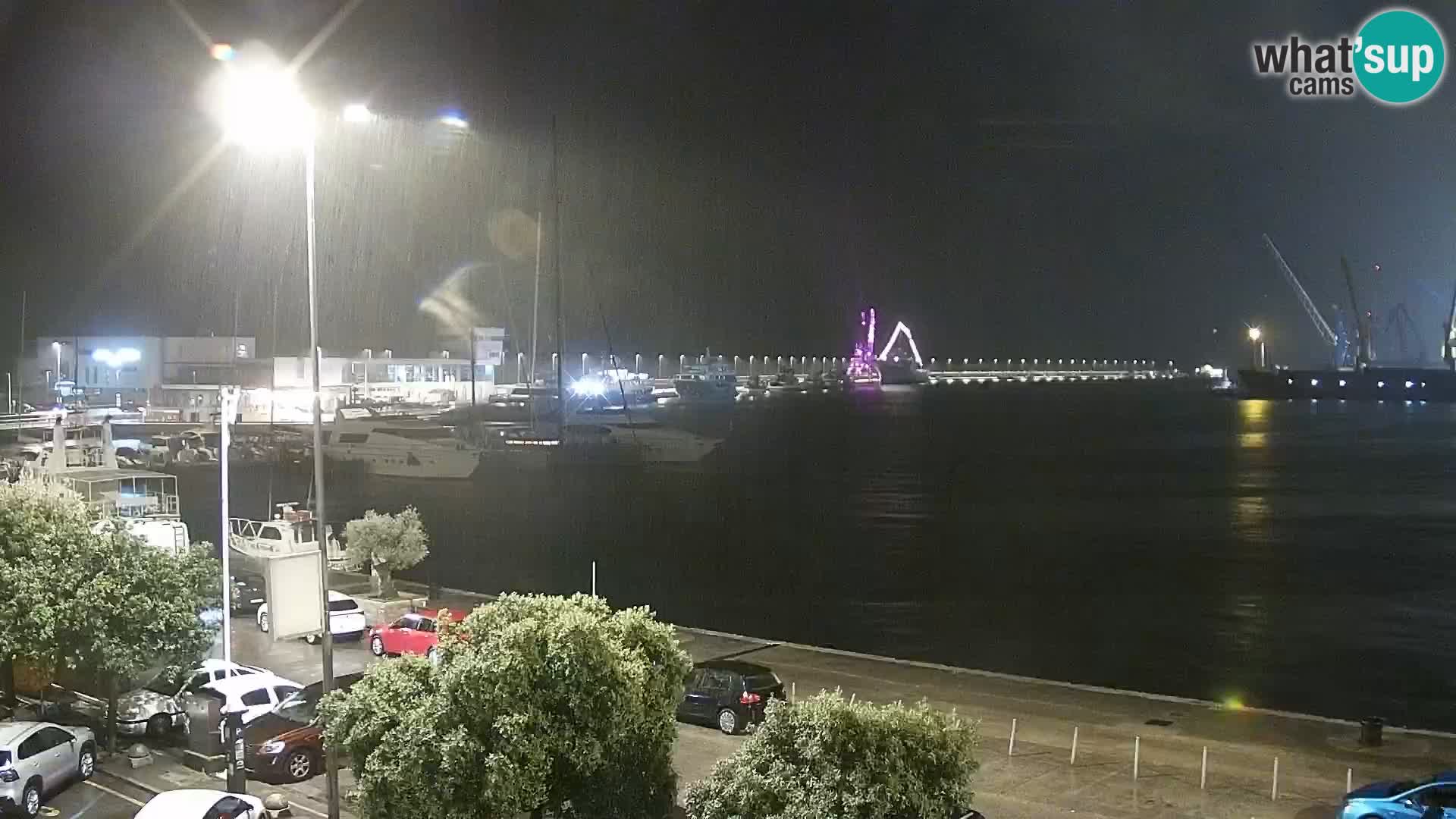 The Riva and Marina in Rijeka  – Live Webcam Croatia