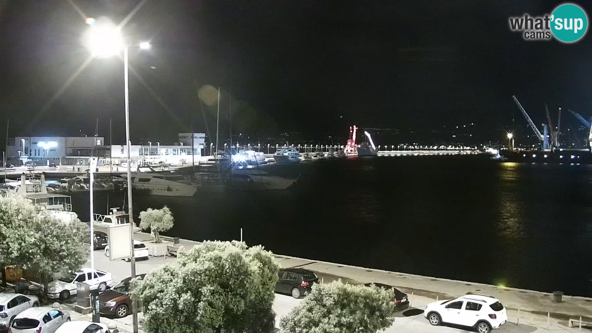 La Riva e la Marina a Rijeka (Fiume) – Live Webcam Croazia