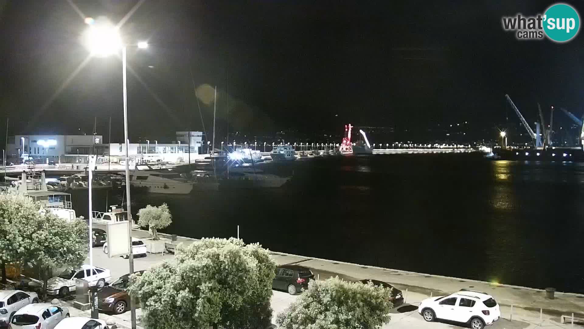La Riva et Marina à Rijeka – Live Webcam Croatie