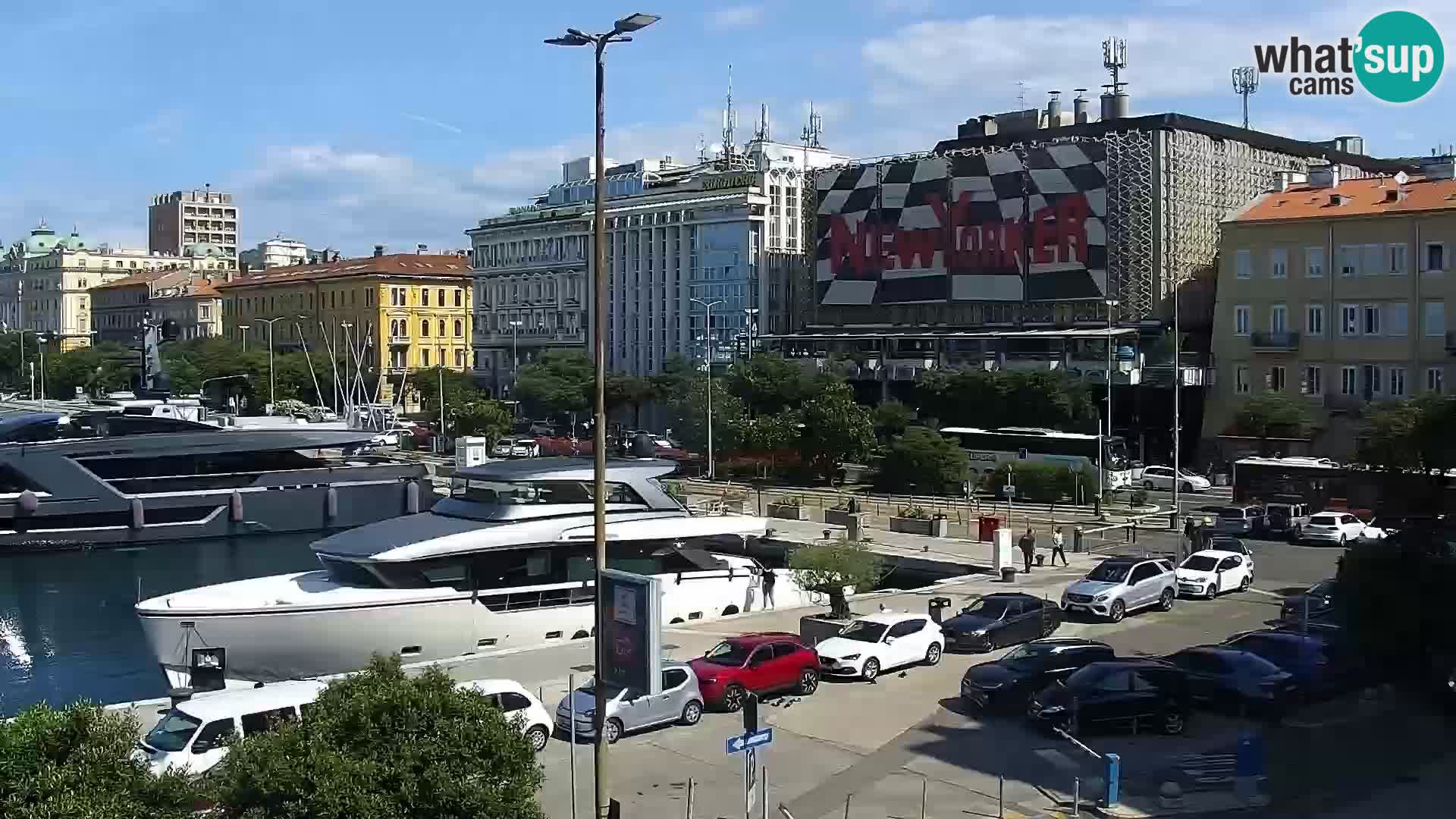 La Riva et Marina à Rijeka – Live Webcam Croatie