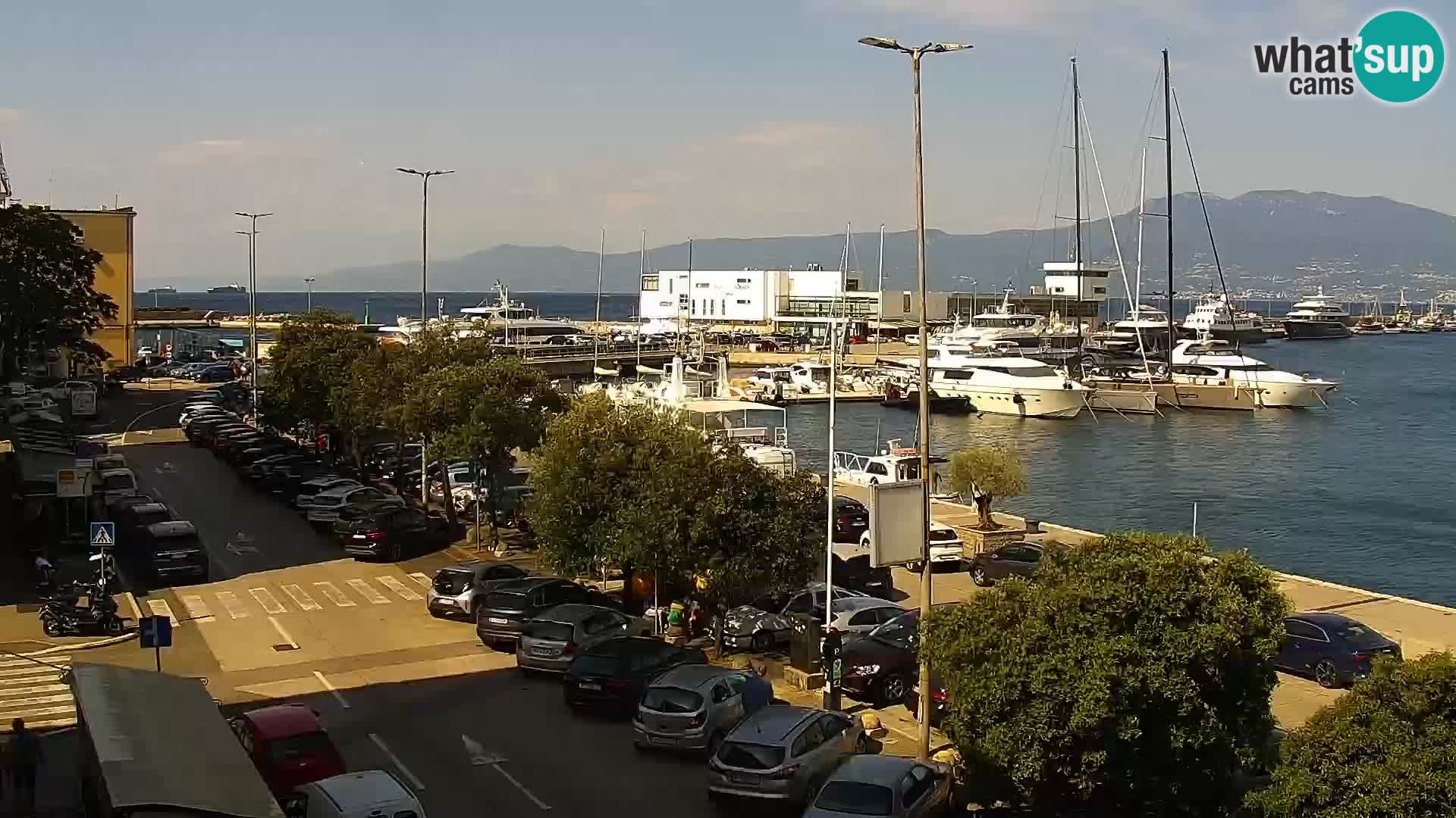 La Riva e la Marina a Rijeka (Fiume) – Live Webcam Croazia