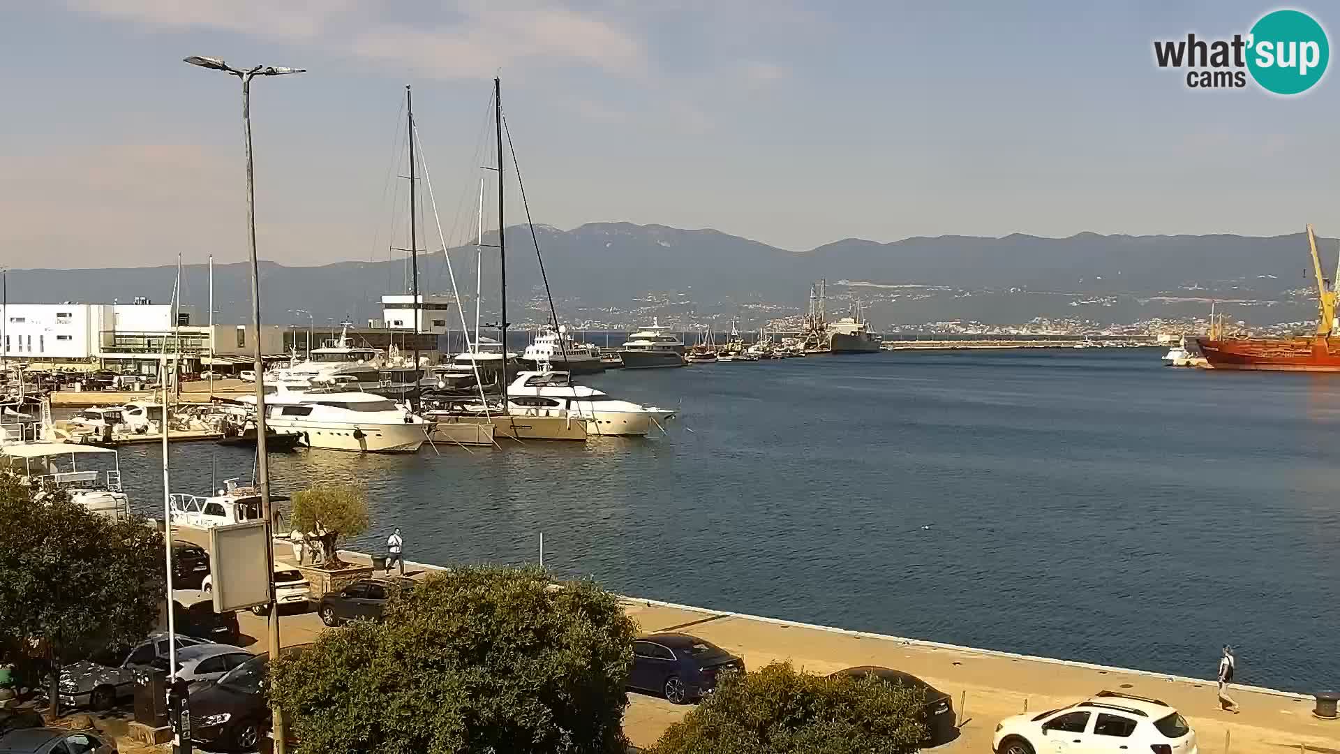 La Riva e la Marina a Rijeka (Fiume) – Live Webcam Croazia
