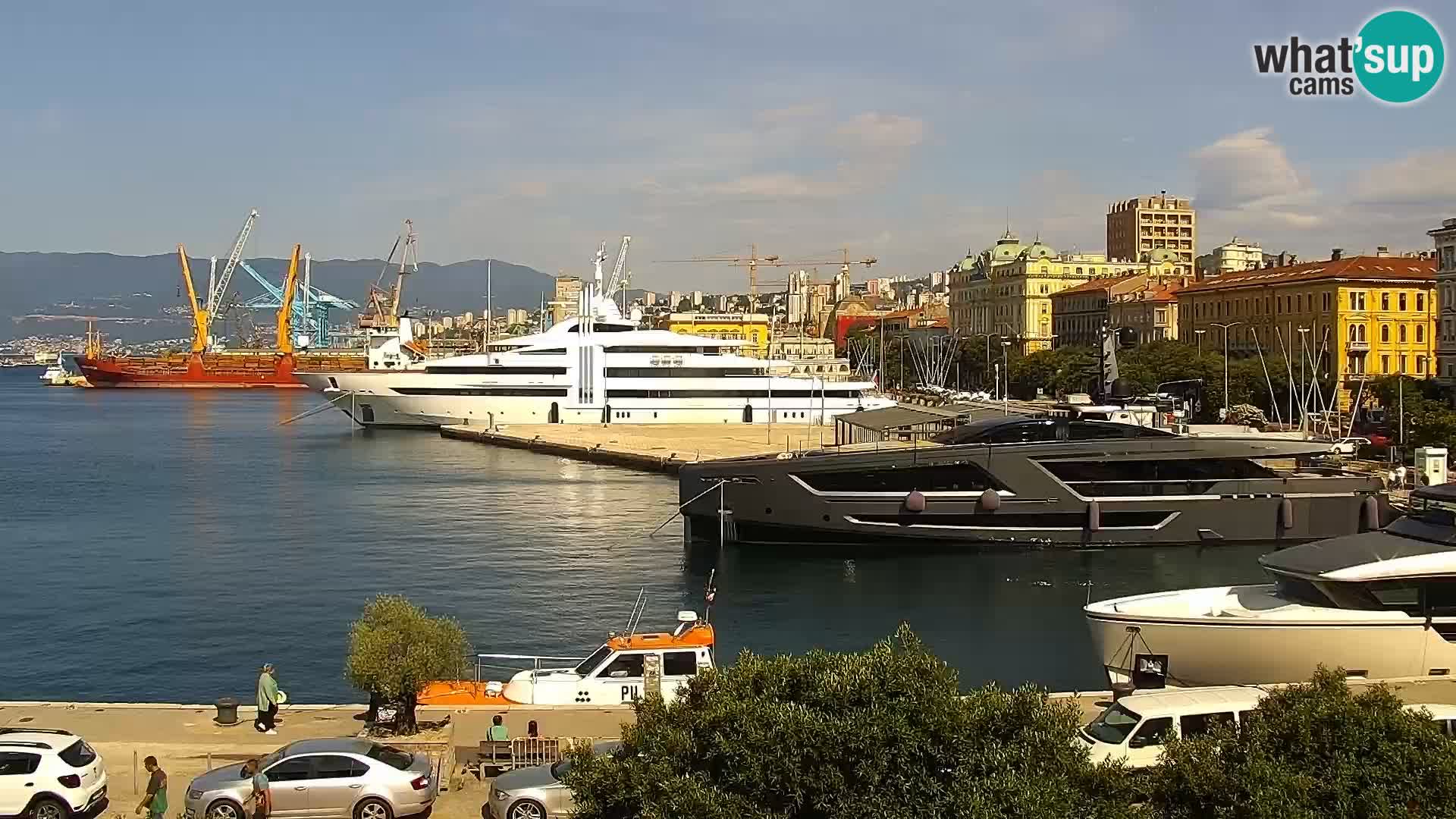 La Riva y Marina en Rijeka – Webcam en vivo Croacia