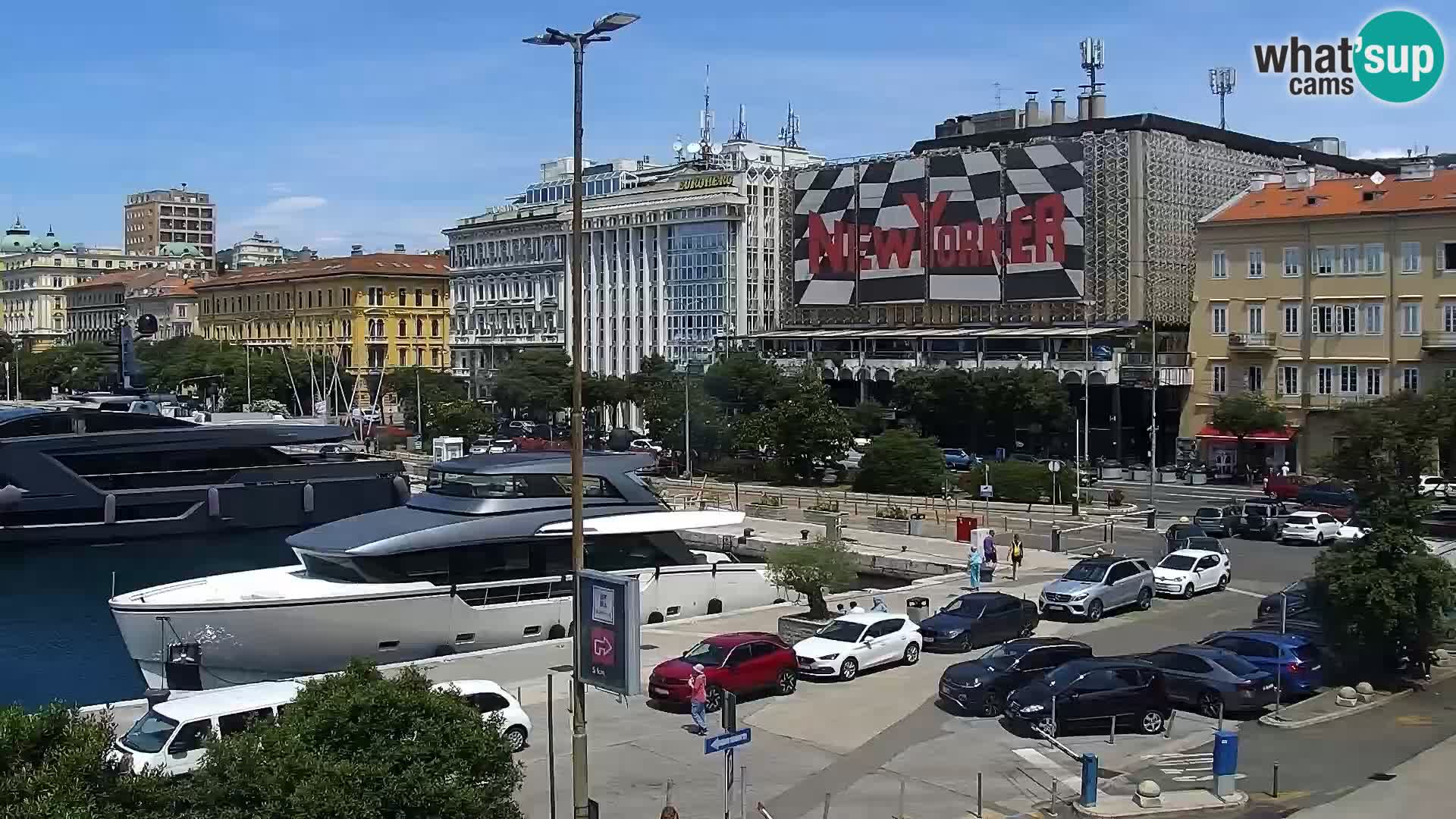 Riva i Marina u Rijeci – Web kamera uživo u Hrvatskoj
