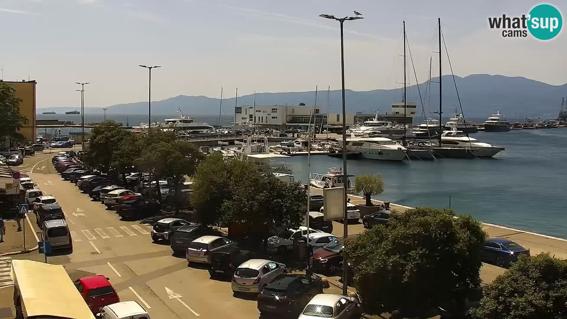 The Riva and Marina in Rijeka  – Live Webcam Croatia