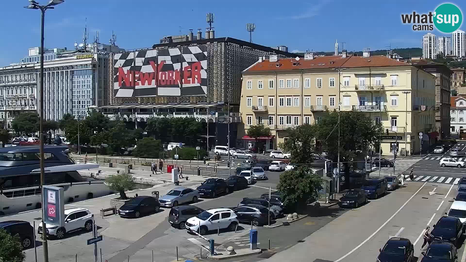 The Riva and Marina in Rijeka  – Live Webcam Croatia