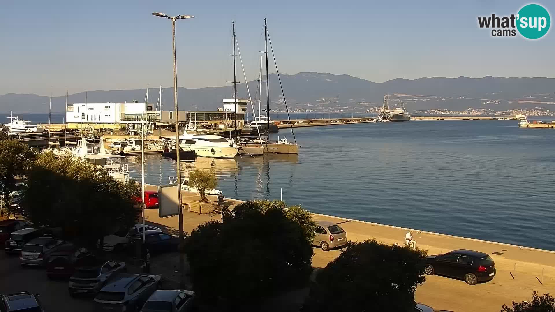 The Riva and Marina in Rijeka  – Live Webcam Croatia