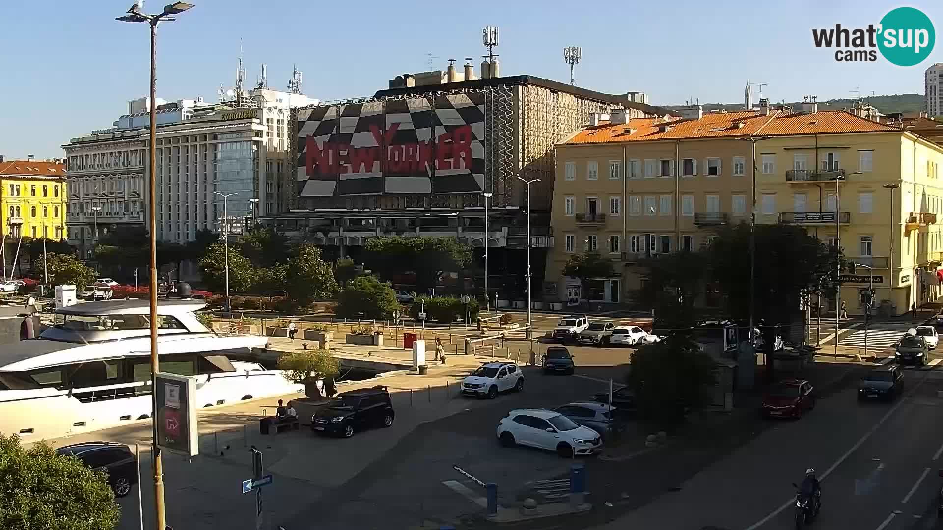 The Riva and Marina in Rijeka  – Live Webcam Croatia