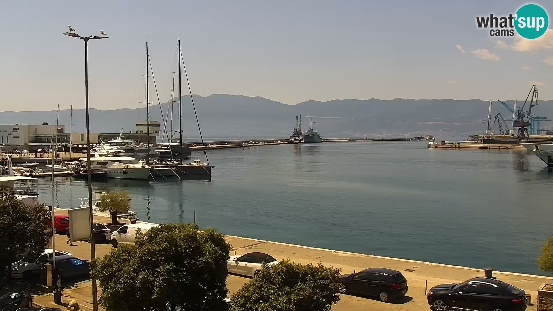 La Riva e la Marina a Rijeka (Fiume) – Live Webcam Croazia