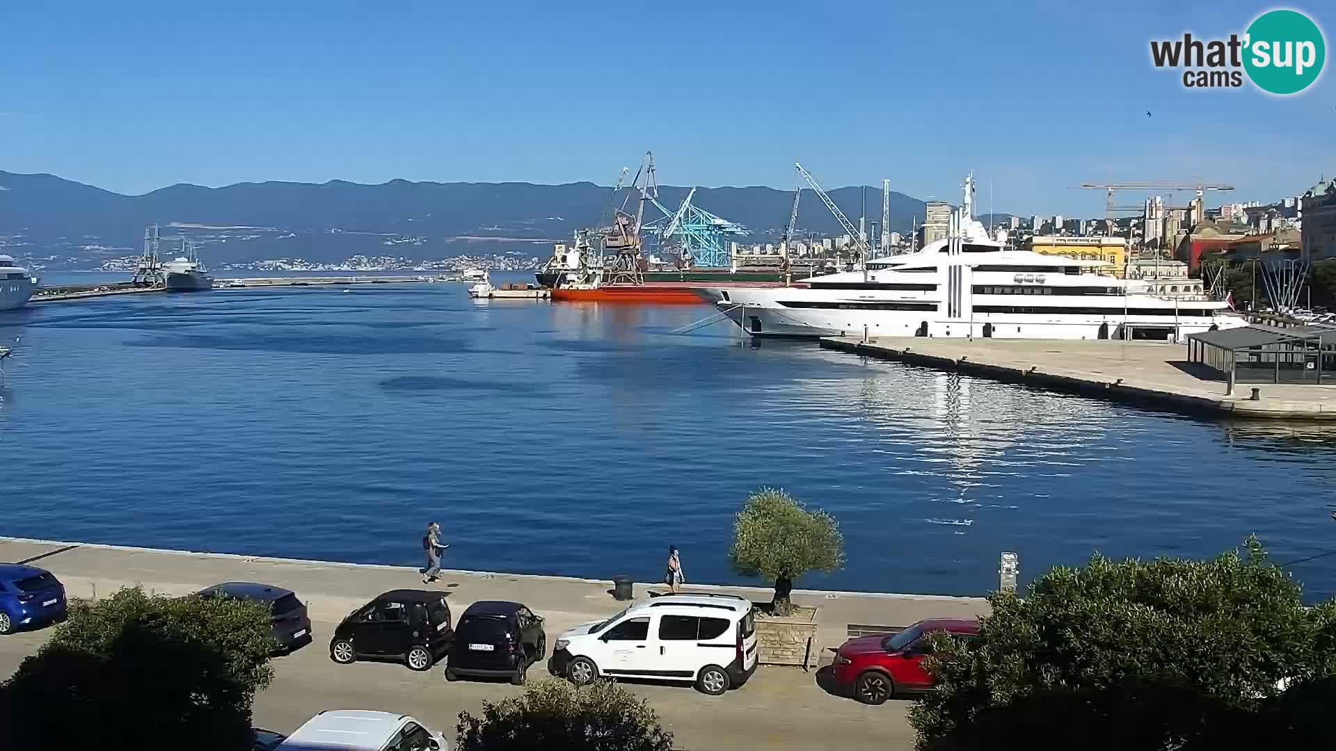 Die Riva und Marina in Rijeka – Live Webcam Kroatien