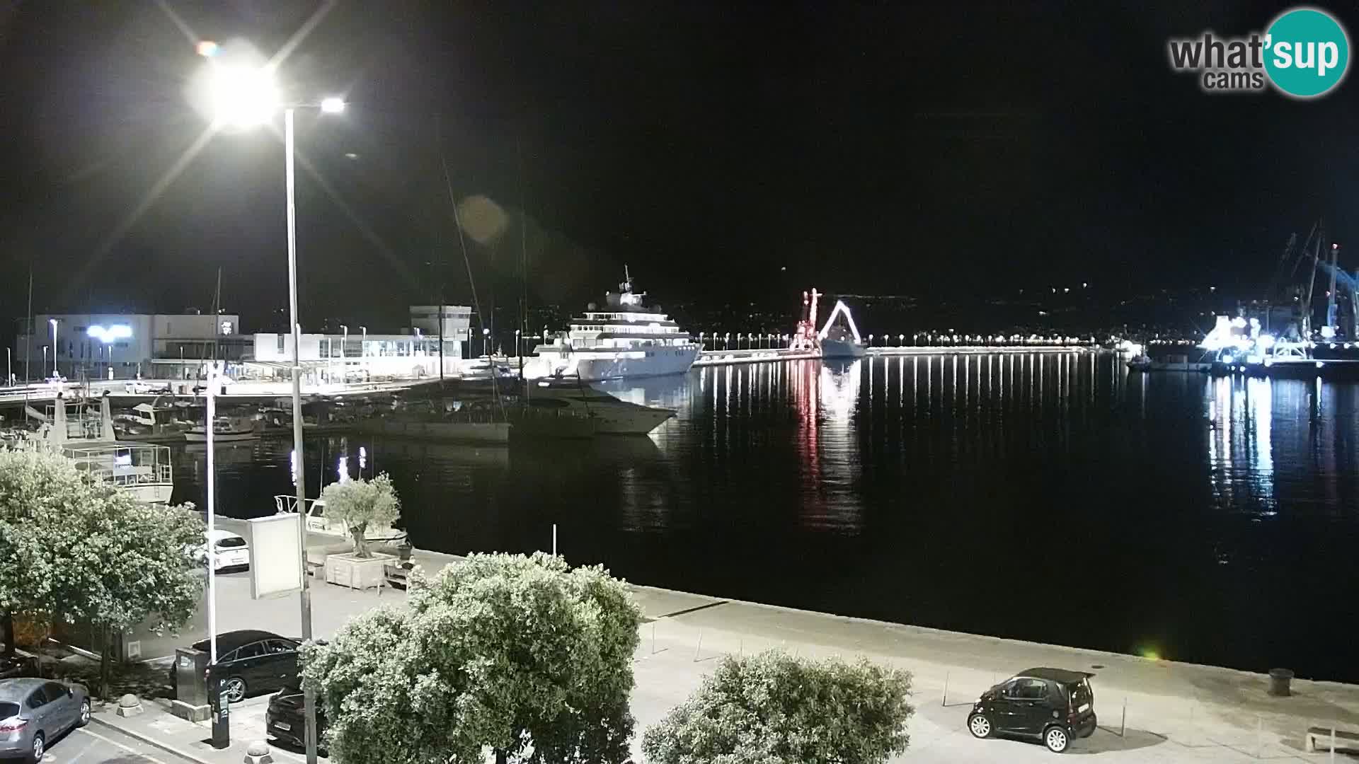 Die Riva und Marina in Rijeka – Live Webcam Kroatien