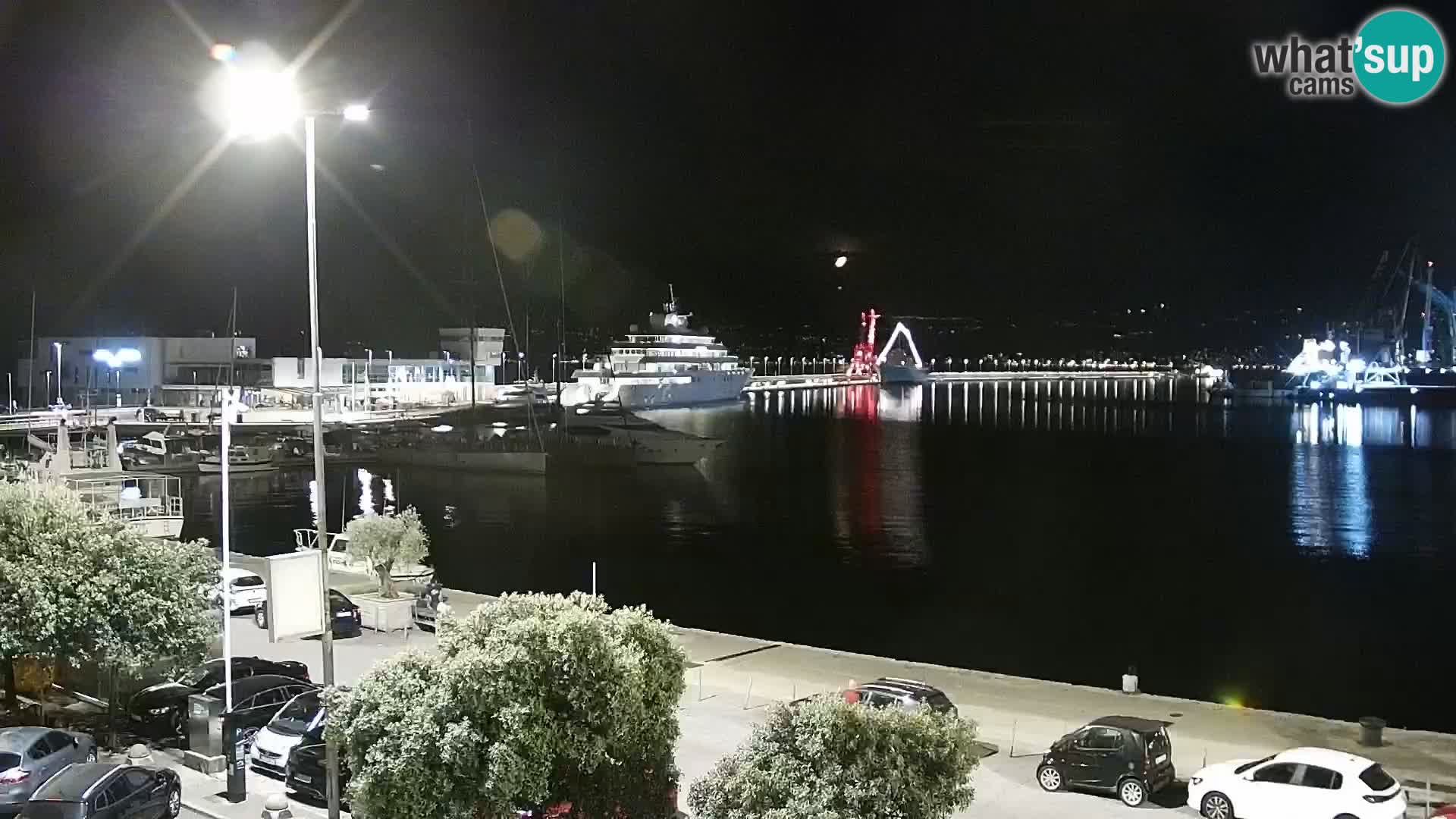 The Riva and Marina in Rijeka  – Live Webcam Croatia