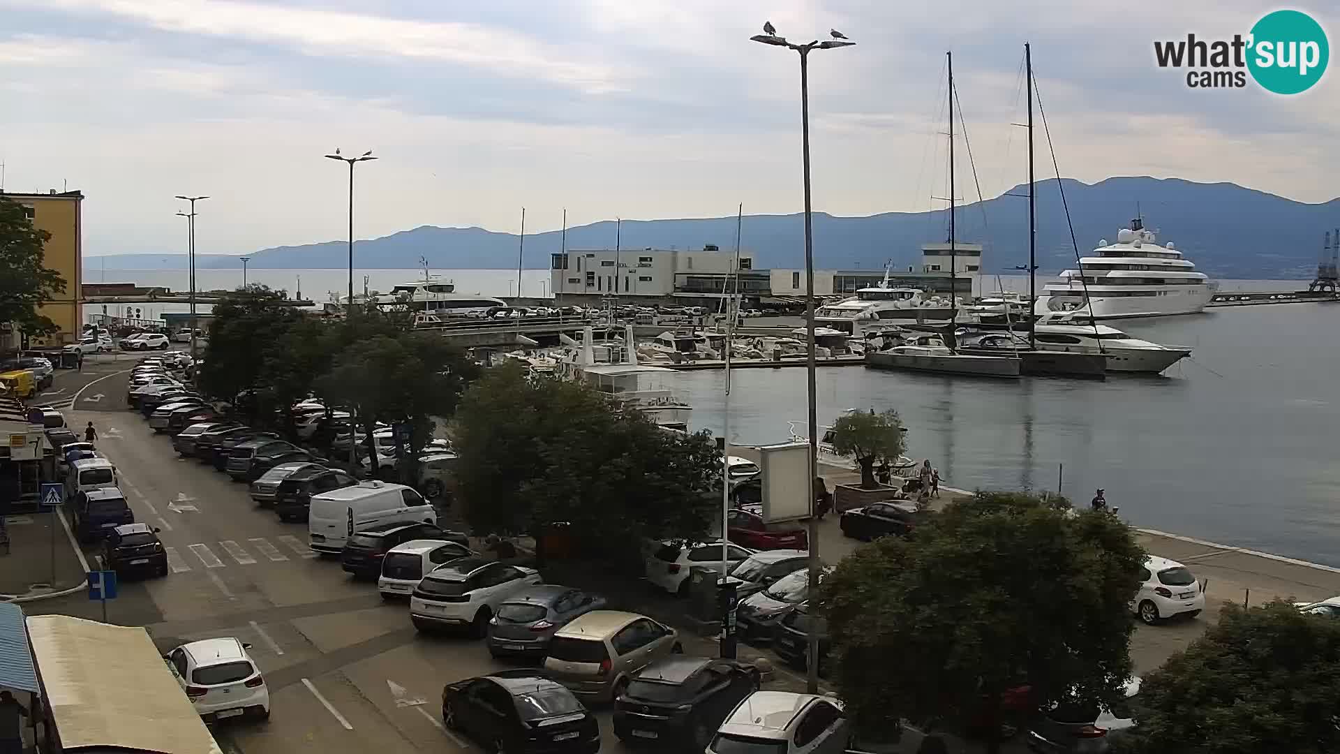 La Riva e la Marina a Rijeka (Fiume) – Live Webcam Croazia