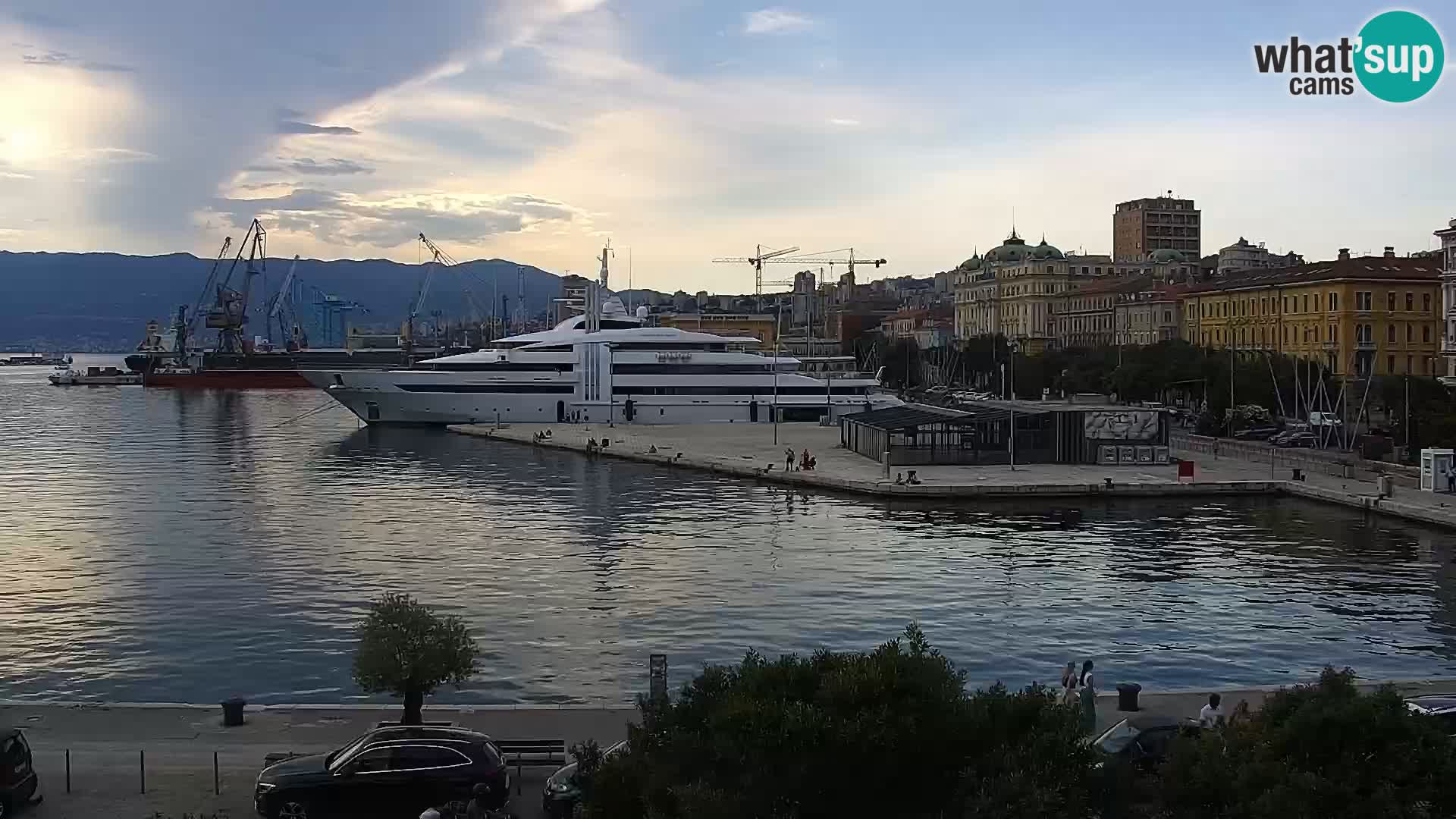 Die Riva und Marina in Rijeka – Live Webcam Kroatien