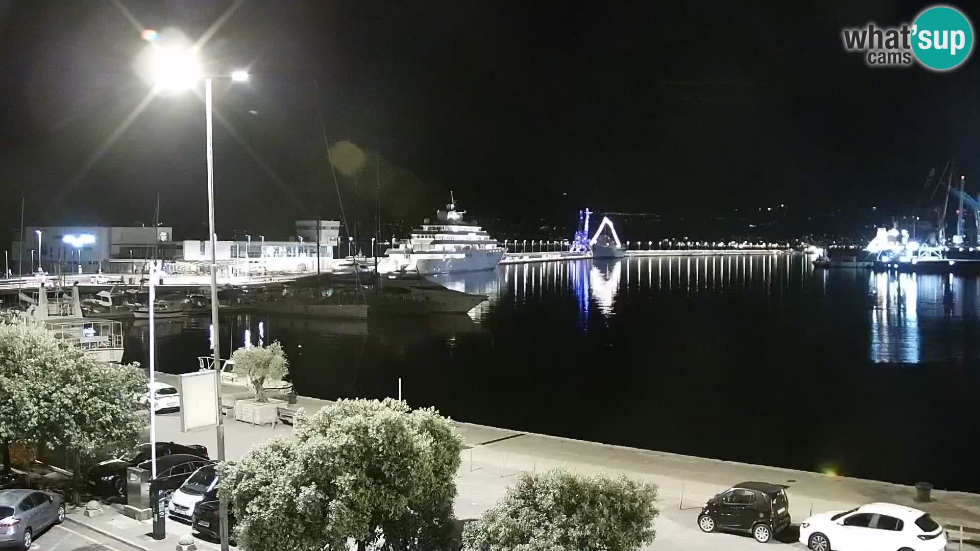 La Riva e la Marina a Rijeka (Fiume) – Live Webcam Croazia