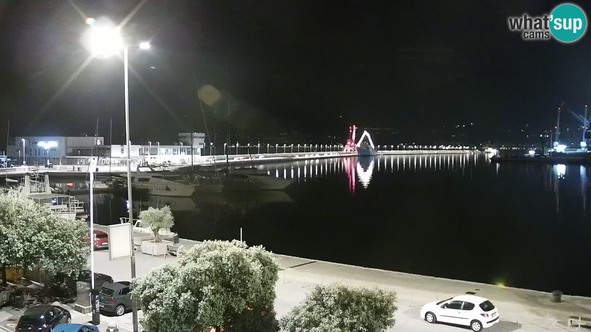 The Riva and Marina in Rijeka  – Live Webcam Croatia