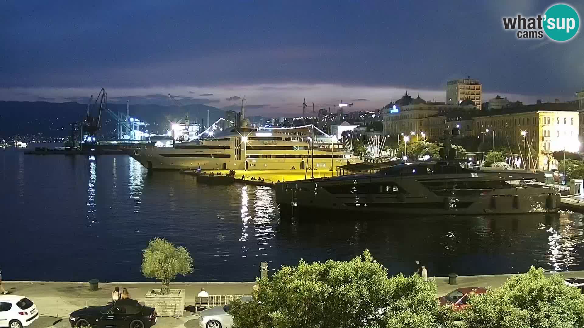 La Riva e la Marina a Rijeka (Fiume) – Live Webcam Croazia