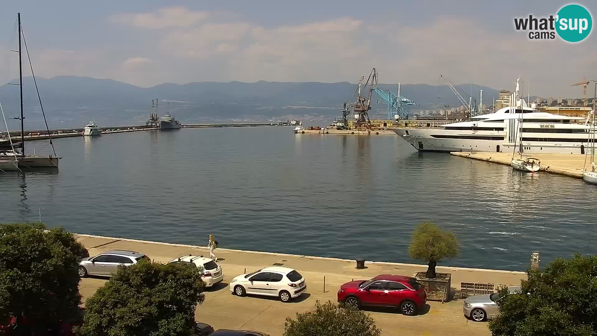 La Riva e la Marina a Rijeka (Fiume) – Live Webcam Croazia
