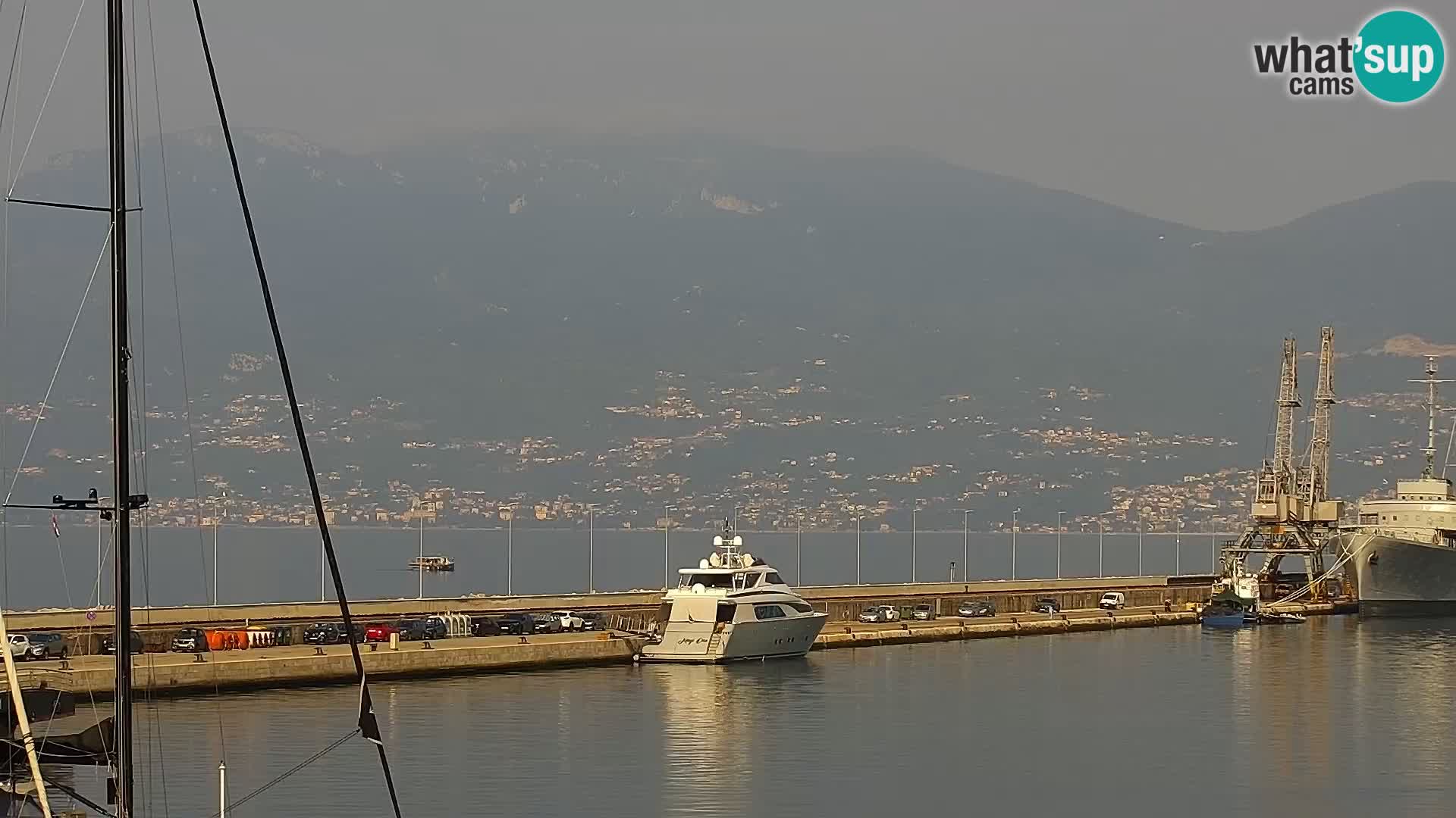 The Riva and Marina in Rijeka  – Live Webcam Croatia
