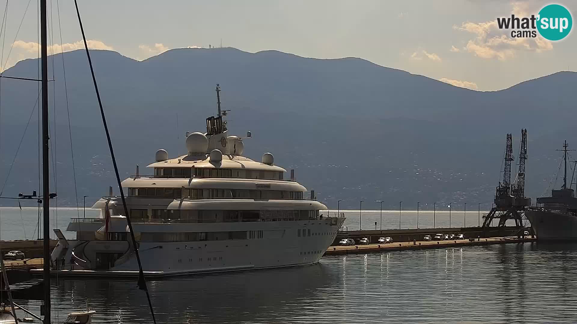 The Riva and Marina in Rijeka  – Live Webcam Croatia