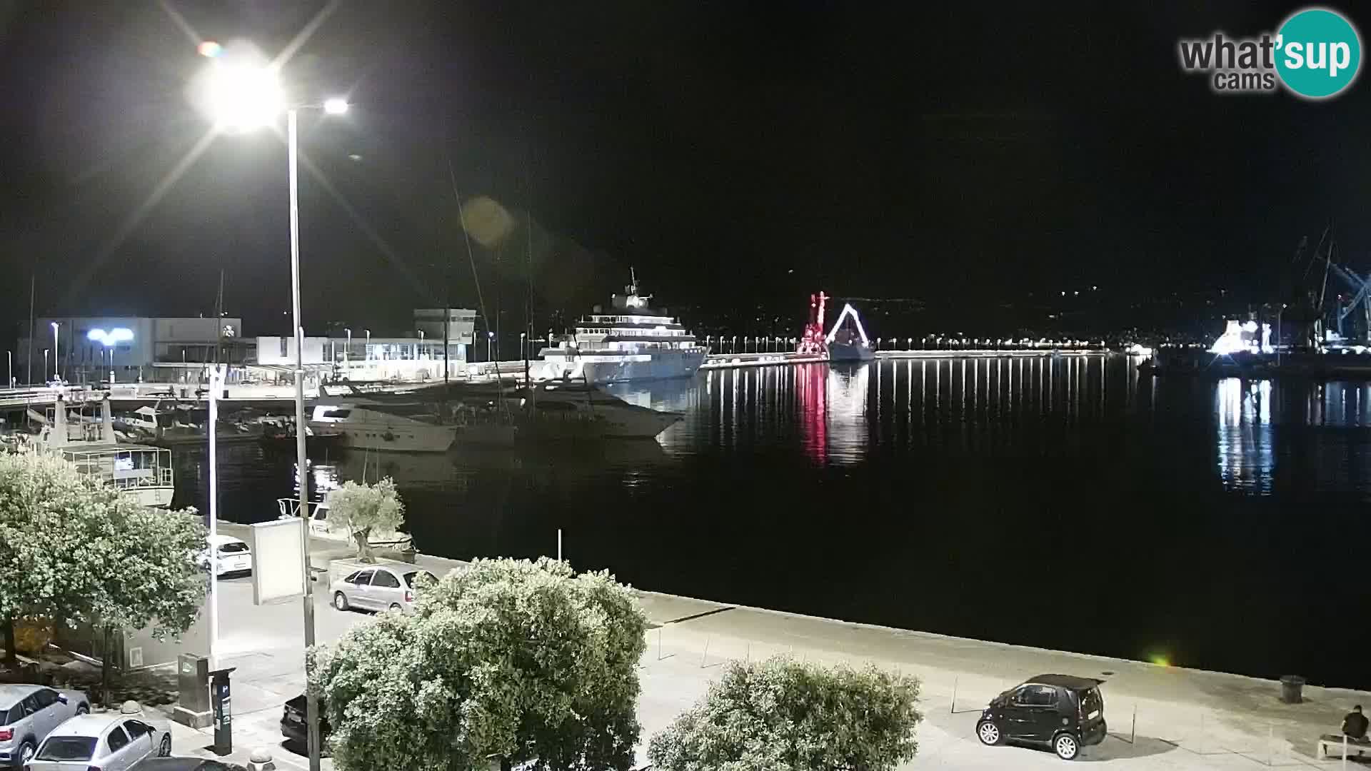 Die Riva und Marina in Rijeka – Live Webcam Kroatien