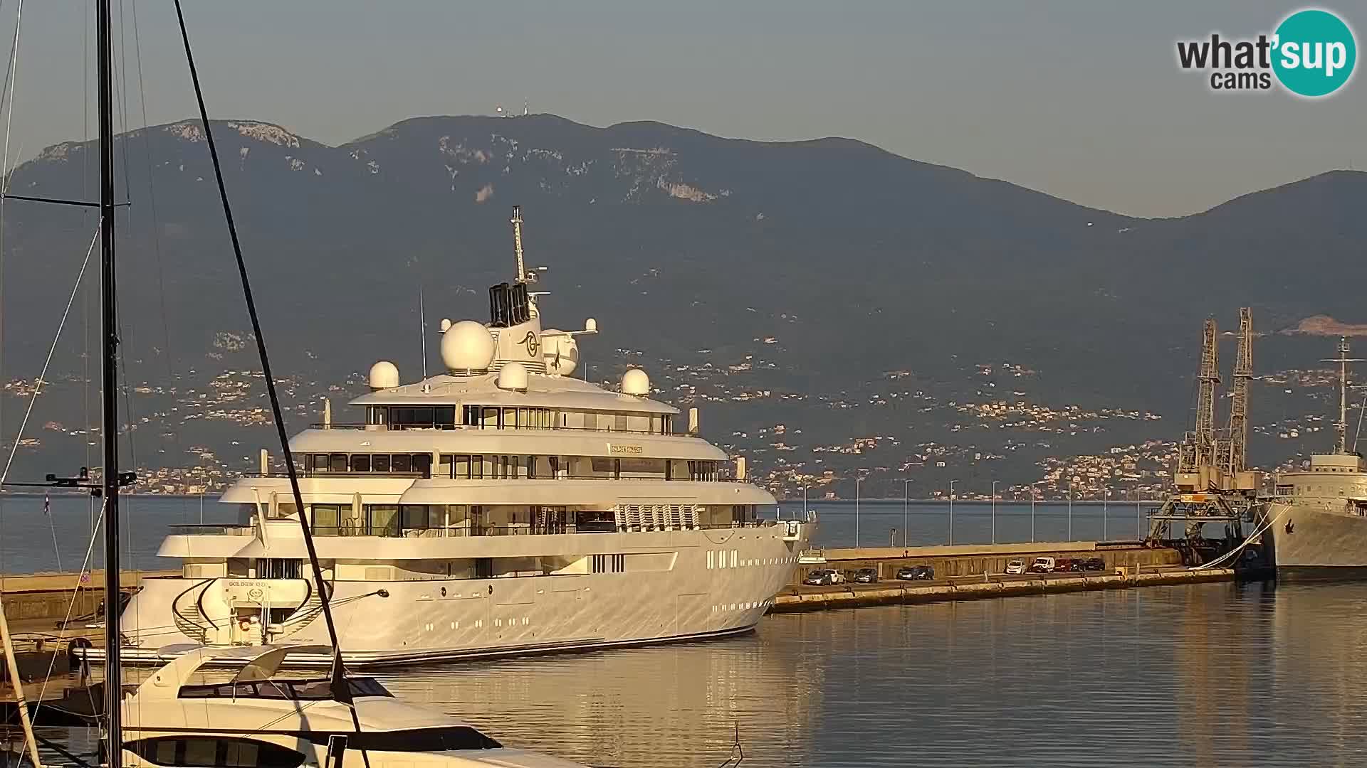 The Riva and Marina in Rijeka  – Live Webcam Croatia