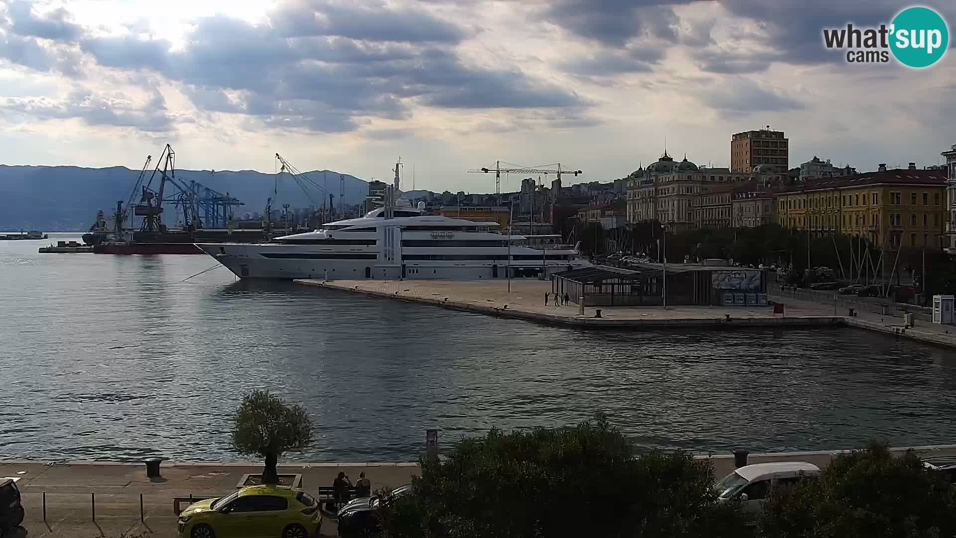Die Riva und Marina in Rijeka – Live Webcam Kroatien