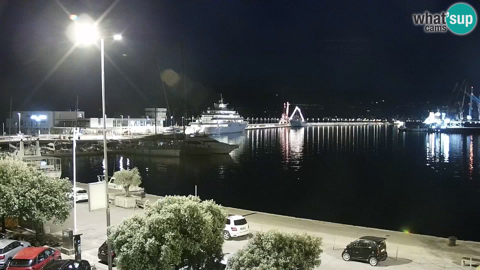 Die Riva und Marina in Rijeka – Live Webcam Kroatien