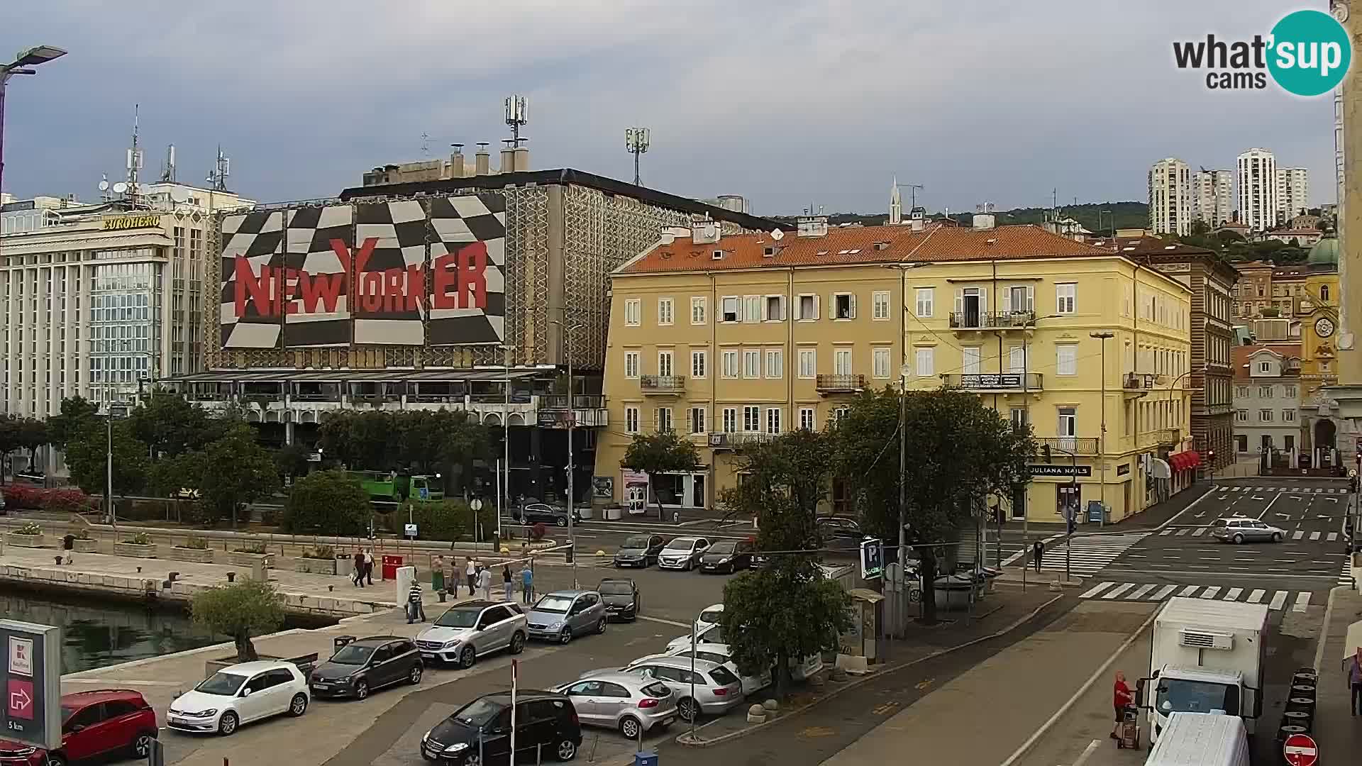 La Riva et Marina à Rijeka – Live Webcam Croatie