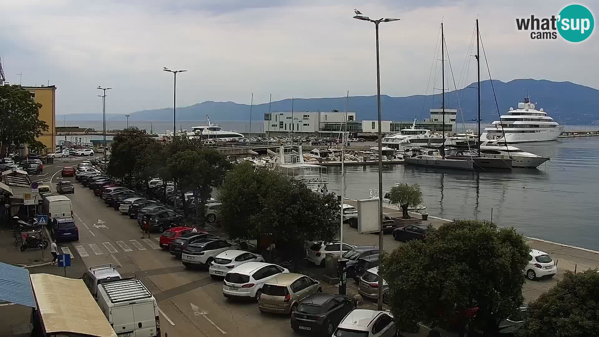 La Riva et Marina à Rijeka – Live Webcam Croatie