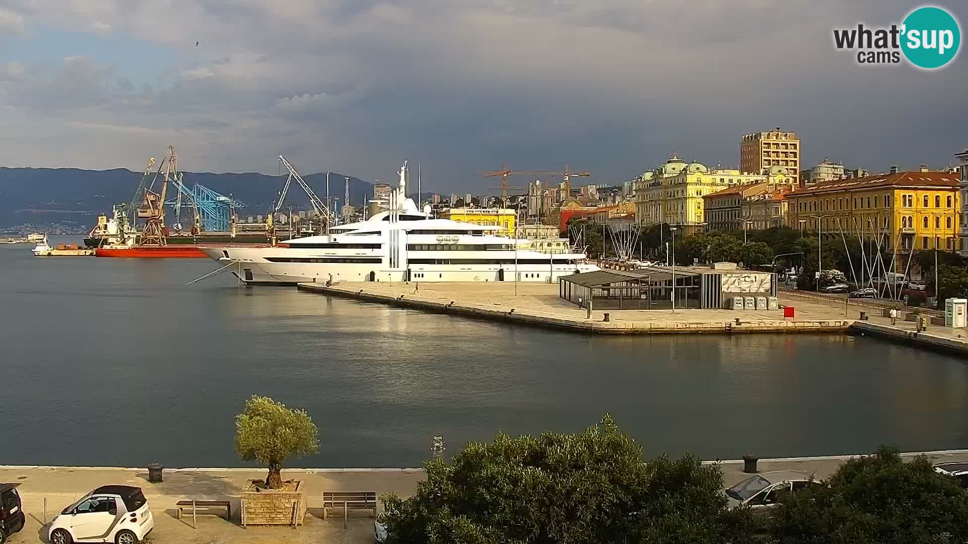 Die Riva und Marina in Rijeka – Live Webcam Kroatien